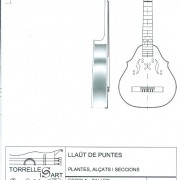Plano Laúd de Puntas (2 planos: instrumento + plantillas)