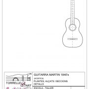 Plano Guitarra Martin 1840’s (Acústica)