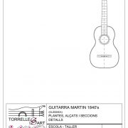 Plano Guitarra Martin 1840’s (Clásica)
