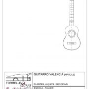 Plano Guitarró Valenciano Macho