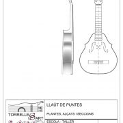 Plano Laúd de Puntas (2 planos: instrumento + plantillas)
